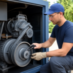 Compressori a vite: check estivo delle cinghie prima di ferragosto