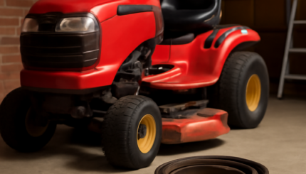 Trattorino tosaerba: kit cinghie pronto in garage per l estate
