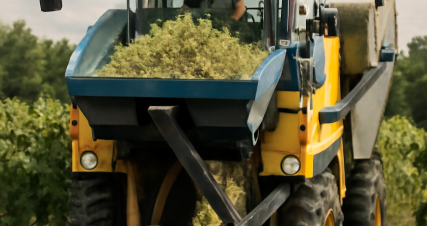 Vendemmia in arrivo: cinghie su vendemmiatrici e diraspatrici