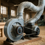 Aspirazione trucioli in falegnameria: la cinghia del ventilatore centrifugo