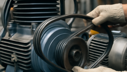 Cinghie a nervature Poly-V su compressori industriali: guida alla sostituzione