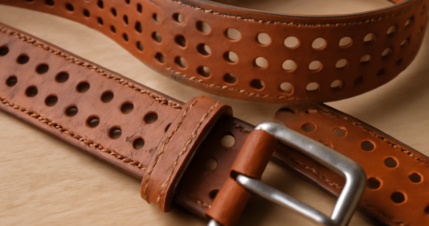 Cinghie perforate: a cosa servono i fori e quando scegliere questa soluzione