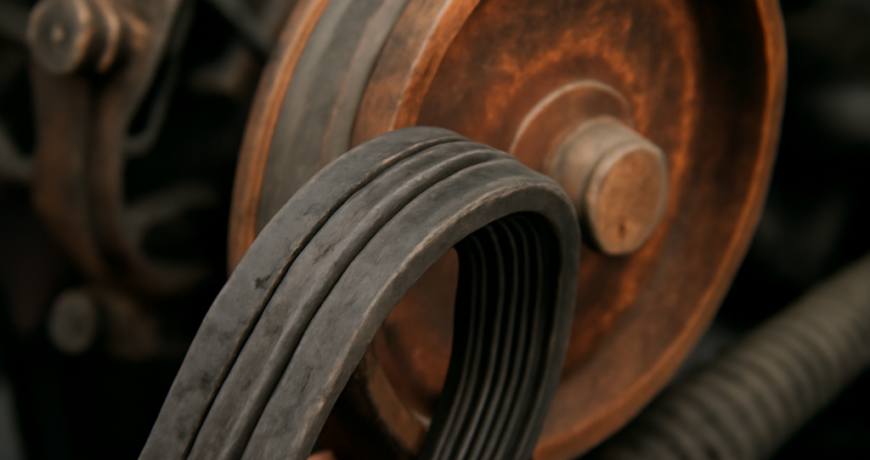 Compression set: cosa succede a una cinghia rimasta ferma tutta l’estate