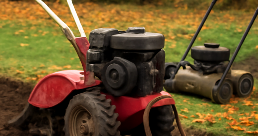 Motozappa e arieggiatore: la cinghia che ferma il lavoro d’autunno