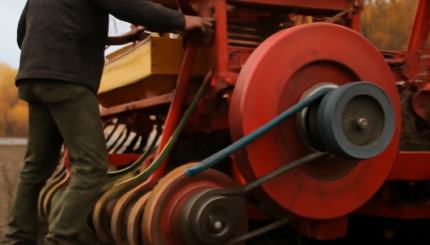 Semina autunnale: le cinghie della turbina sulle seminatrici pneumatiche