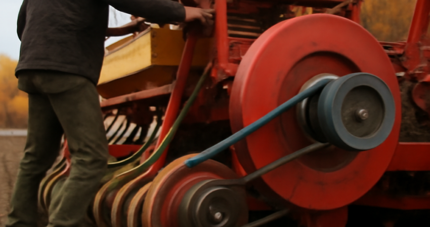 Semina autunnale: le cinghie della turbina sulle seminatrici pneumatiche